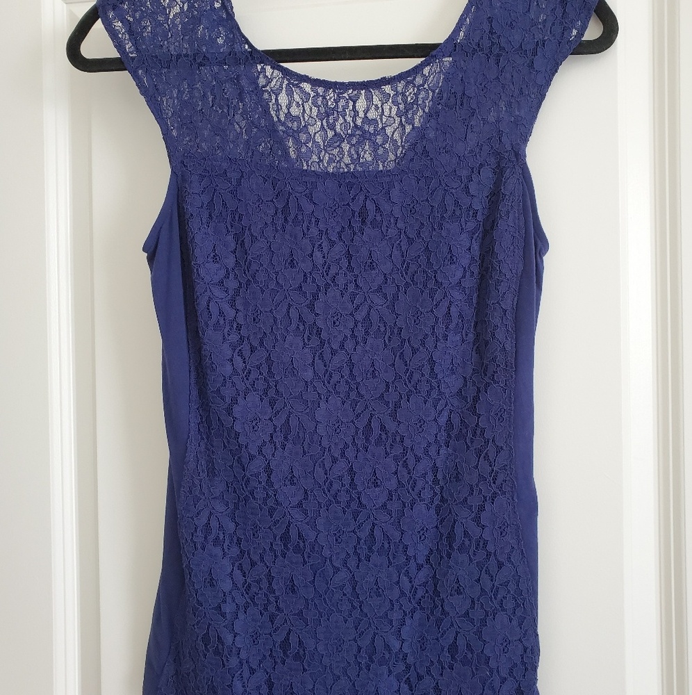 Lace detailed shirt